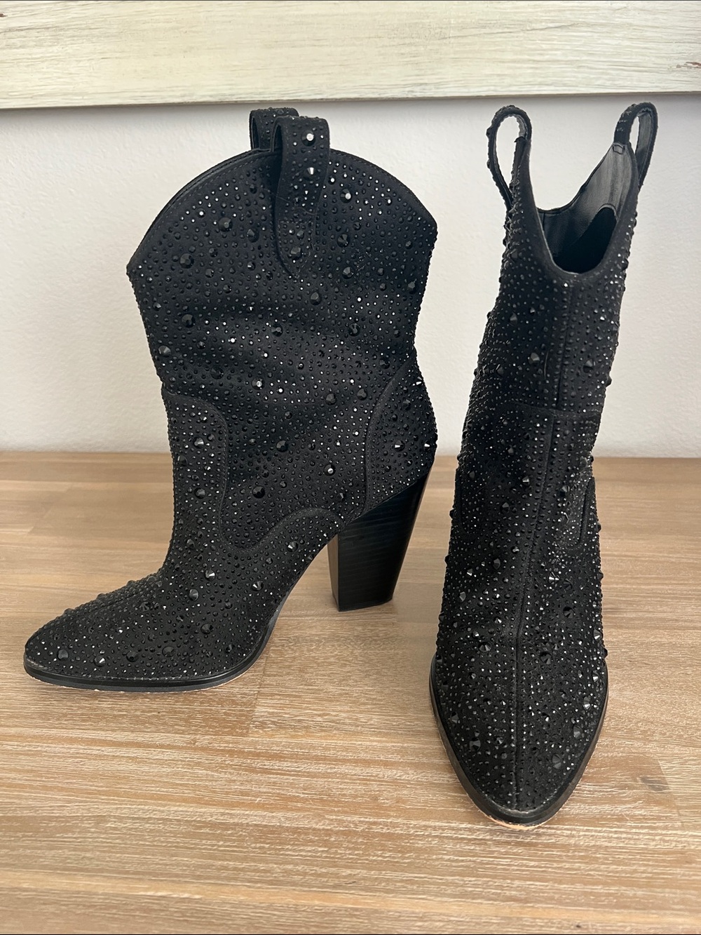 Jessica Simpson Crystal Embellished Western Bootie - Women